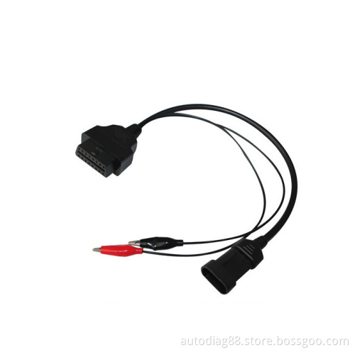 Fiat 3 Pin to OBD2 16 Pin OBD Diagnostic Cable Car Fault Code Cable Diagnostic Connector